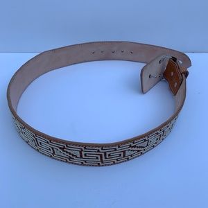 Cinto Pitiado Fino 2 pulgadas charro belt